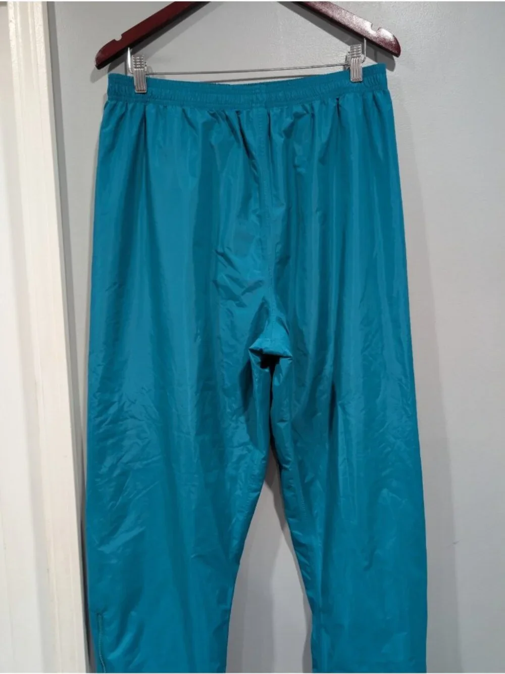 Vintage L.L. Bean Gore-Tex Rain Track Nylon Pants - Men's Size L Teal Blue